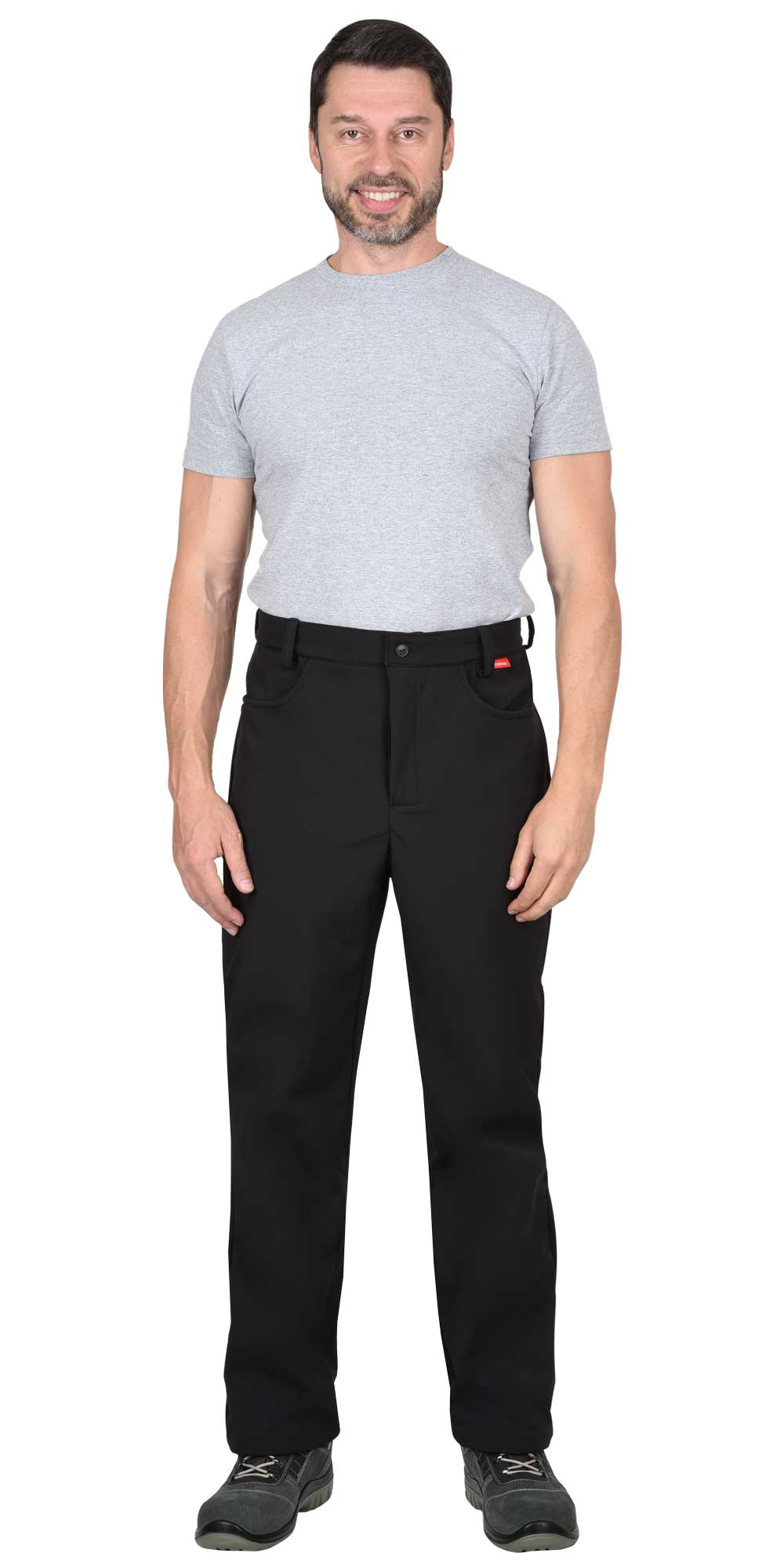 Брюки - АЗОВ черный софтшелл пл 350 г/кв.м
