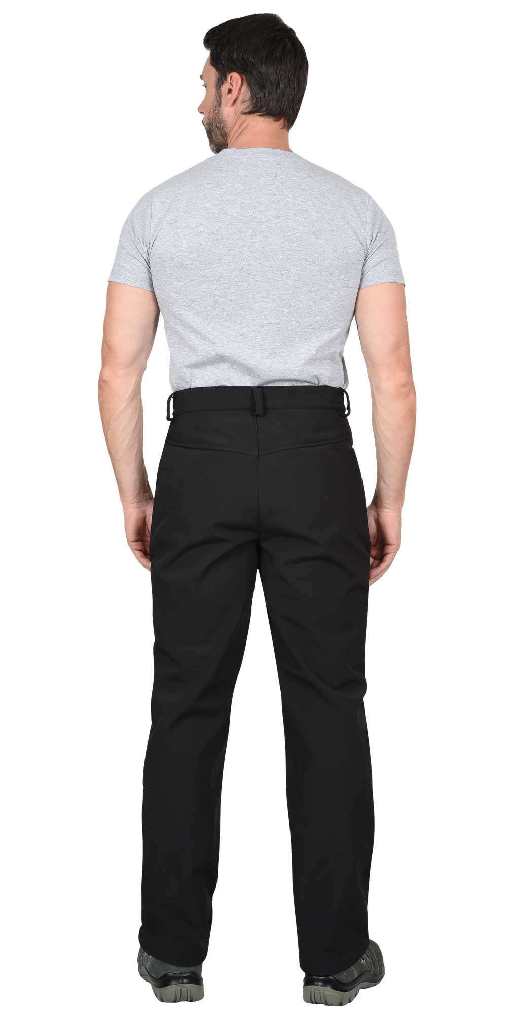 Брюки - АЗОВ черный софтшелл пл 350 г/кв.м