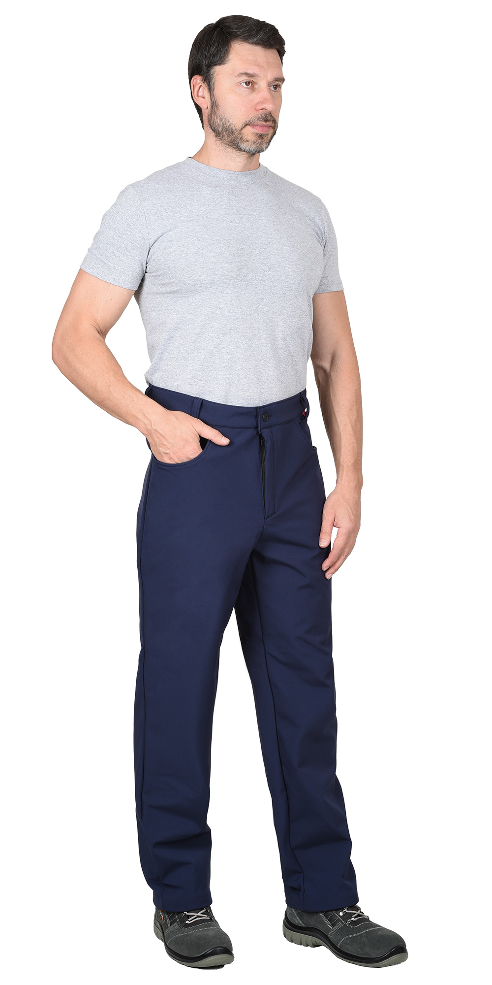Брюки - АЗОВ синий софтшелл пл. 350 г/кв.м