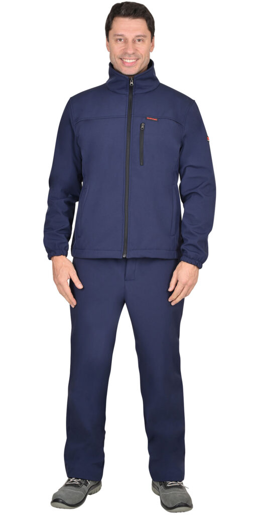 Костюм - АЗОВ синий софтшелл пл 350 г/кв.м